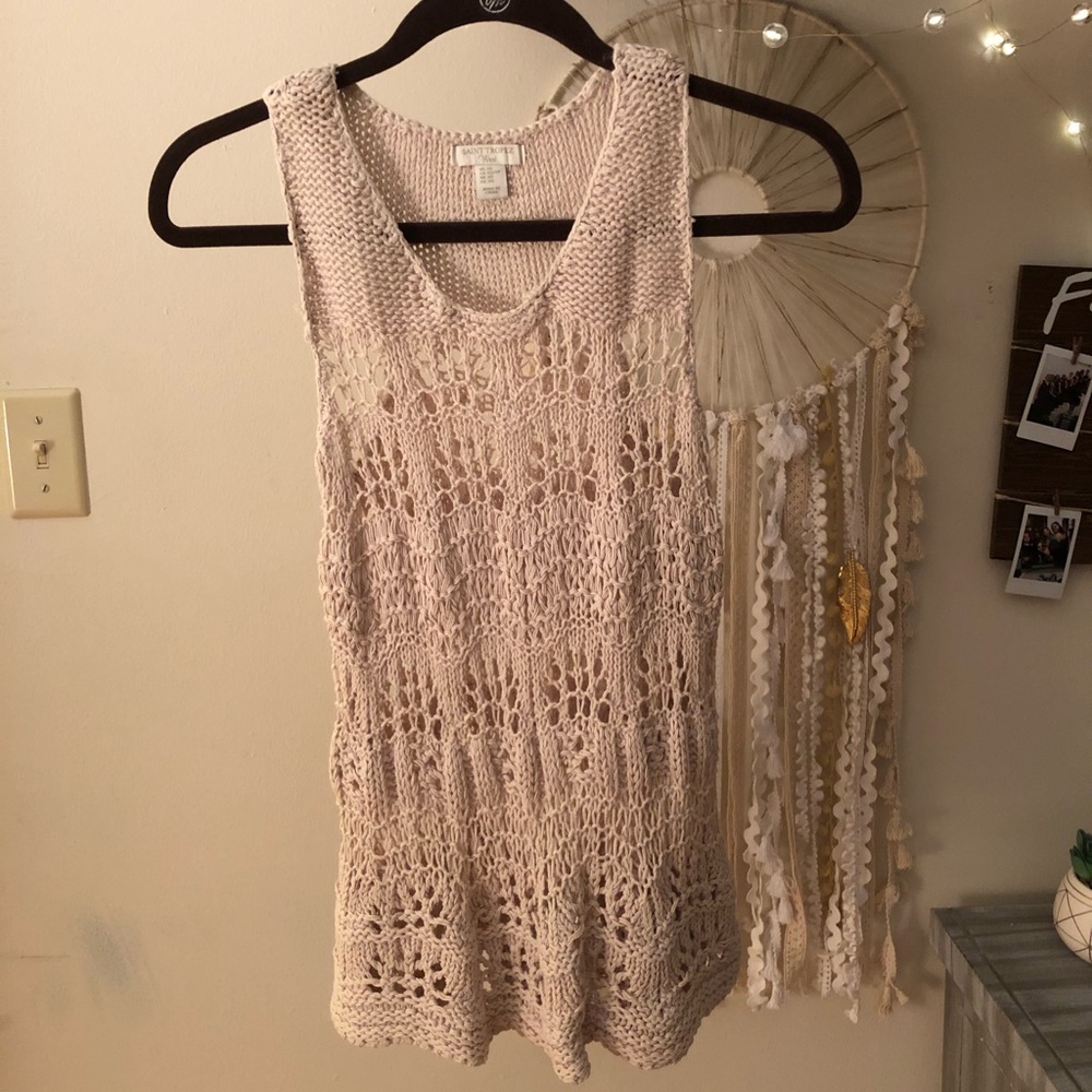 Saint Tropez West Crochet Tank Top